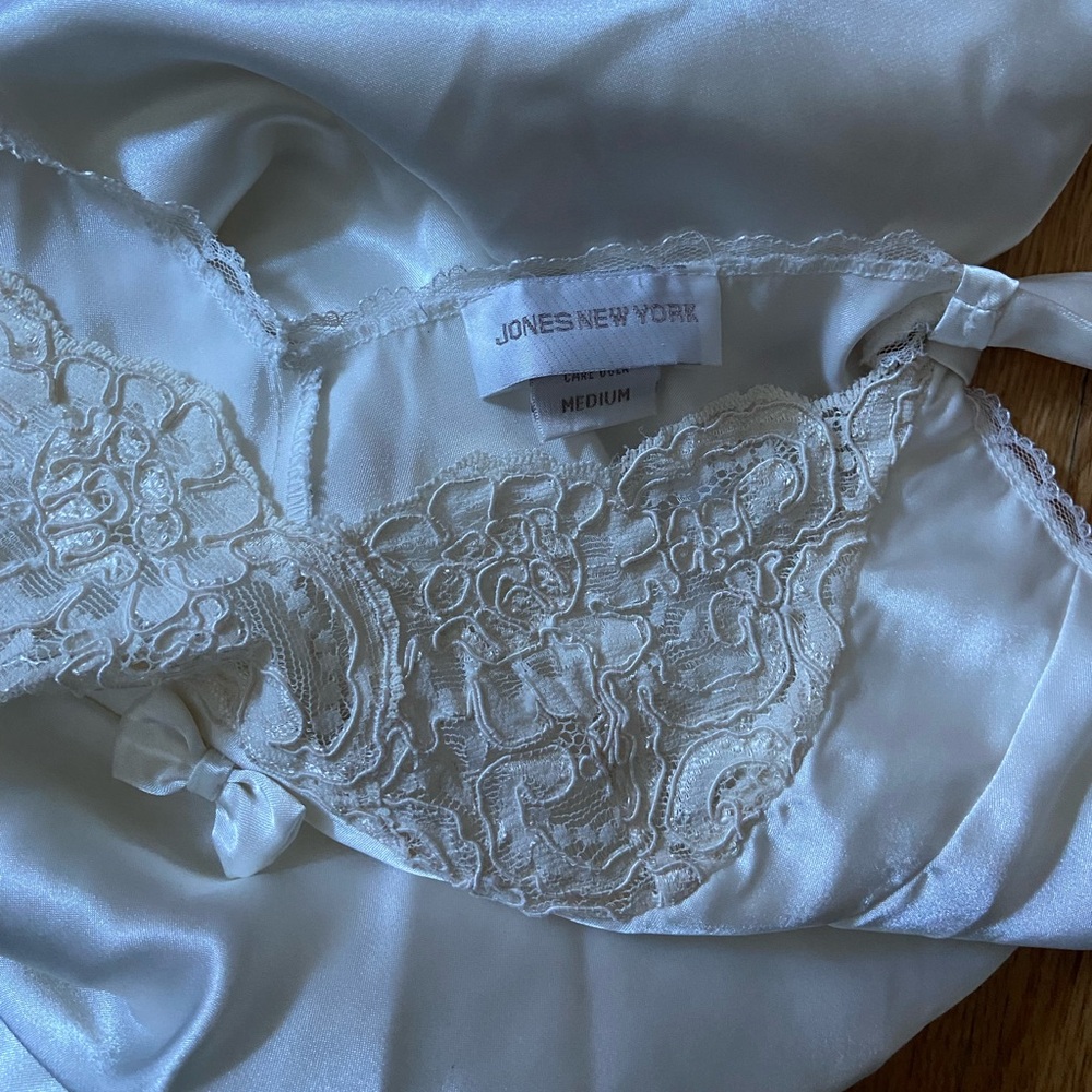 Silky white dress
